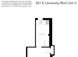 Primary image of 521 E. University Blvd unit #3 Tucson, AZ